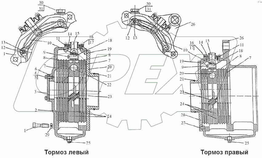  Тормоза «мокрые»