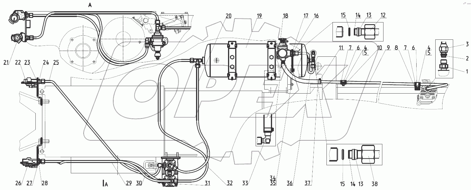  Пневмопривод (комбинированный)