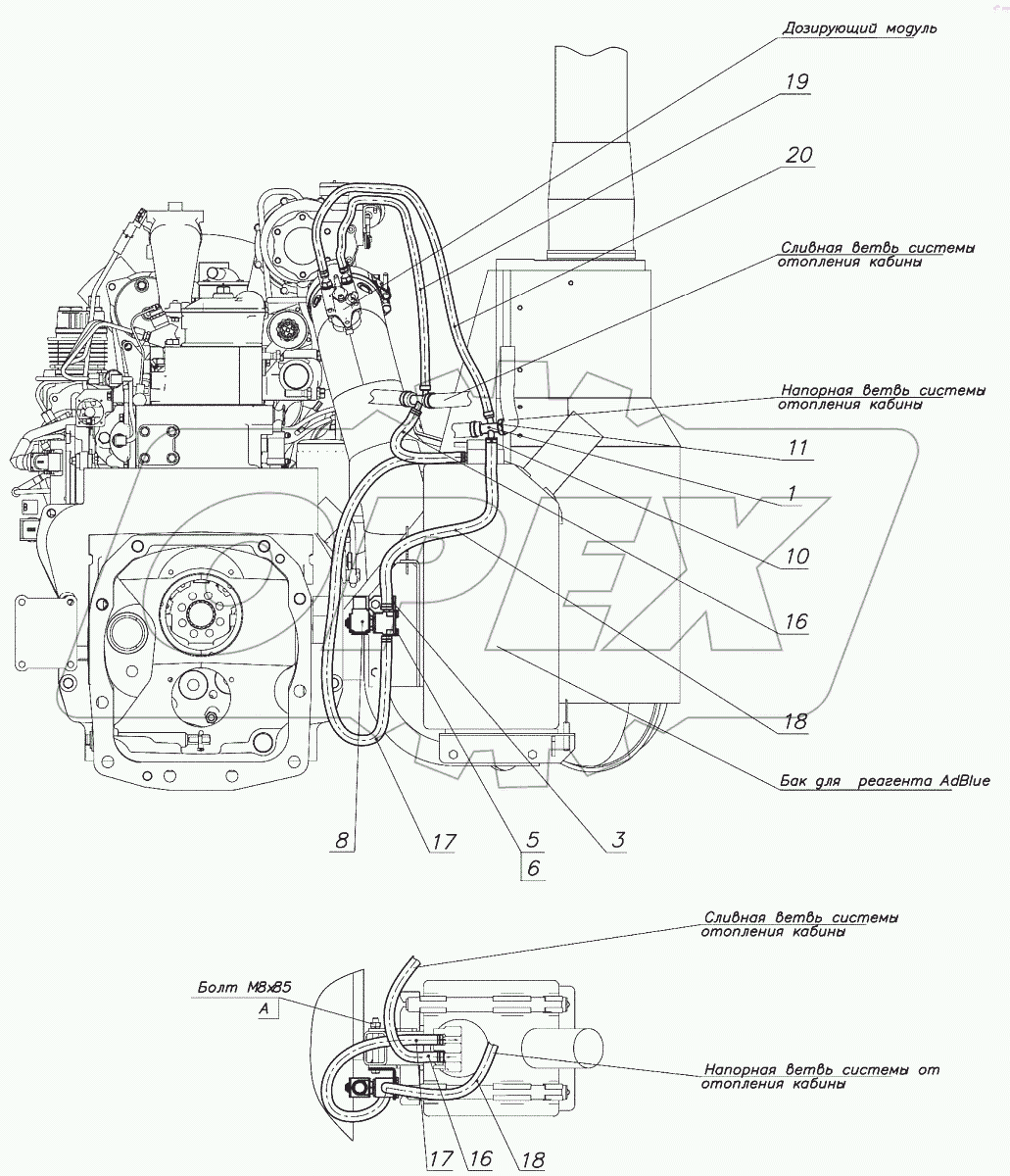  Система подогрева бака