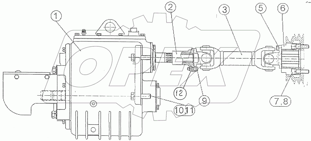  Передний ВОМ