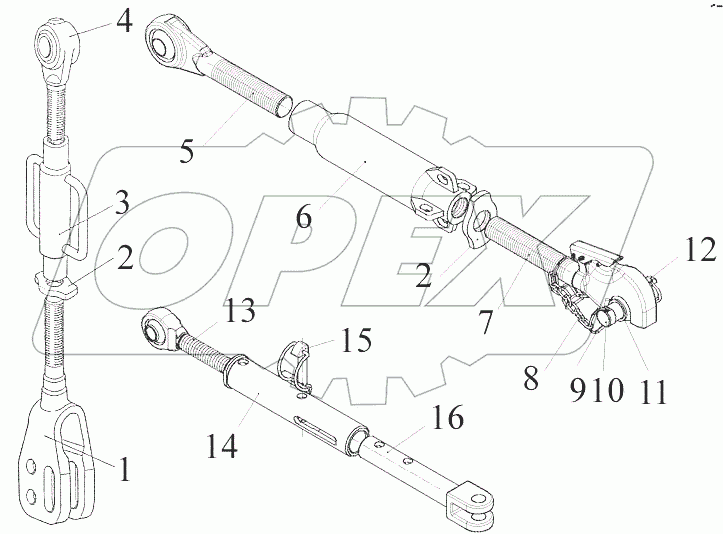  Узлы и элементы навесного устройства