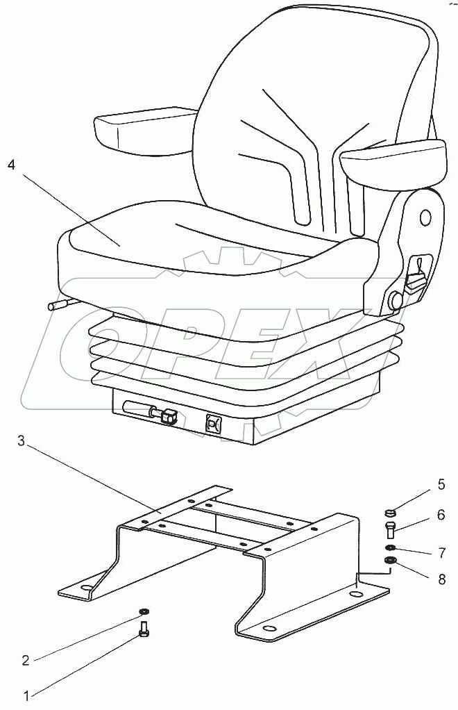  Сиденье оператора