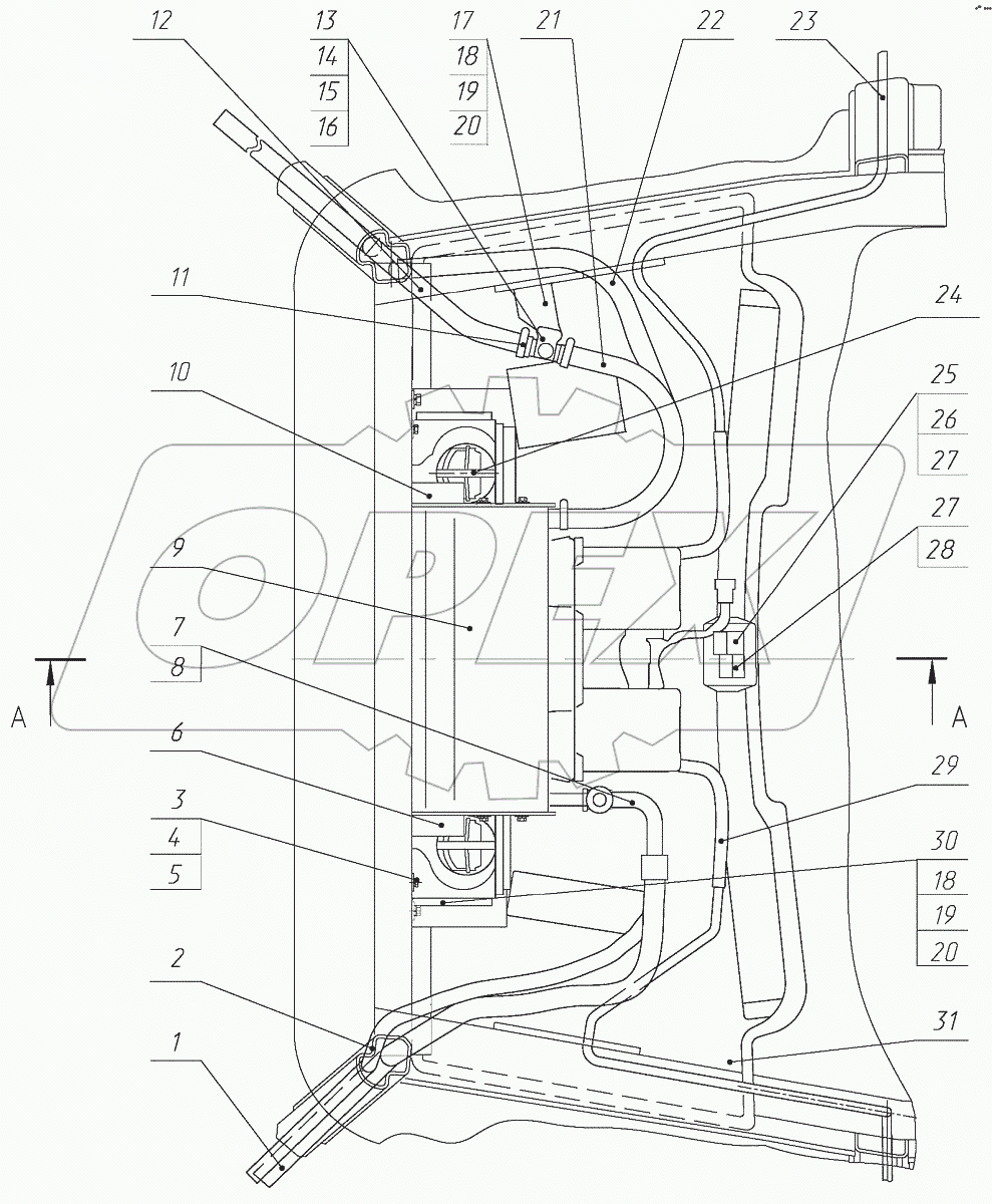  Установка  отопителя-охладителя