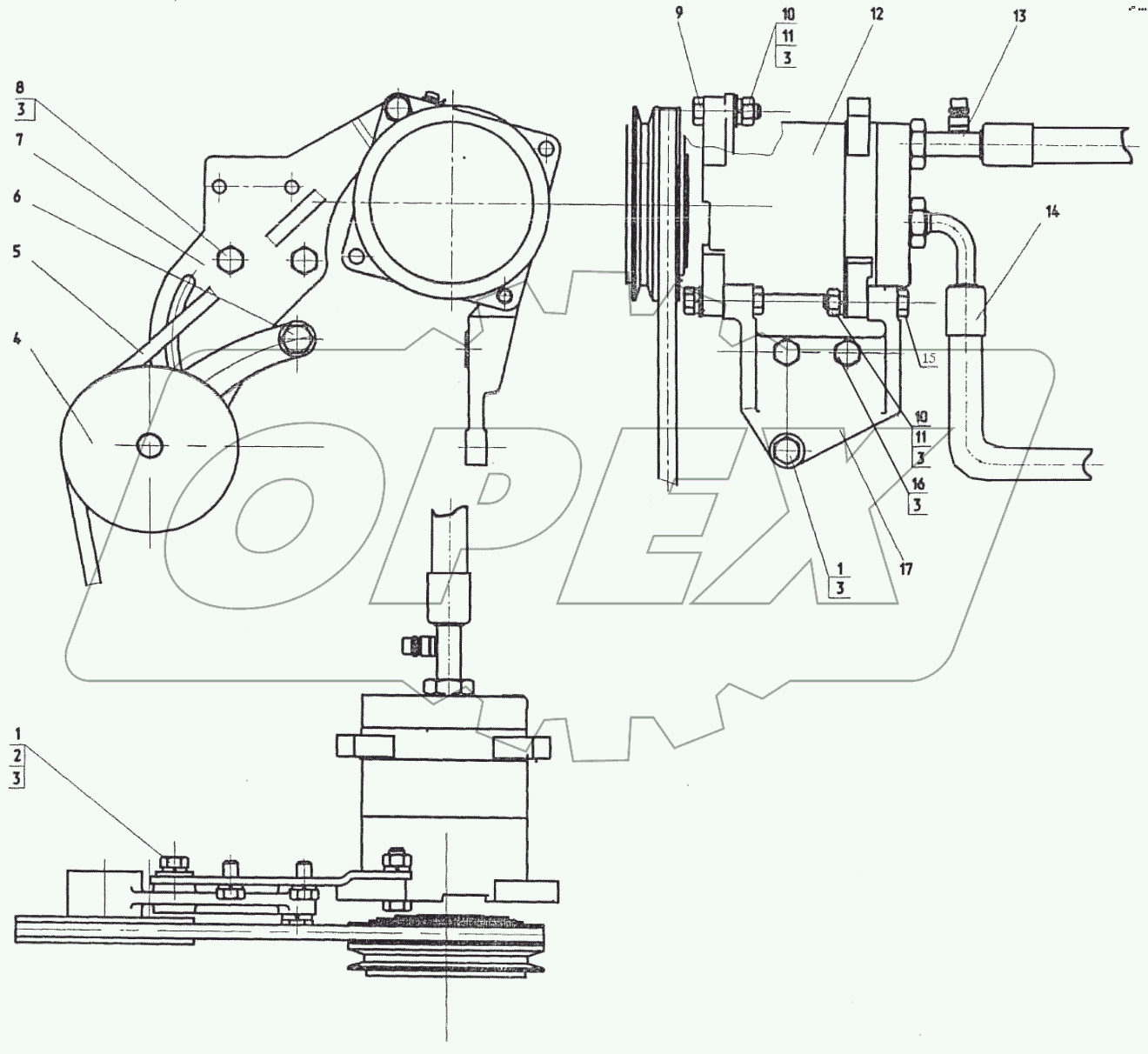  Установка компрессора