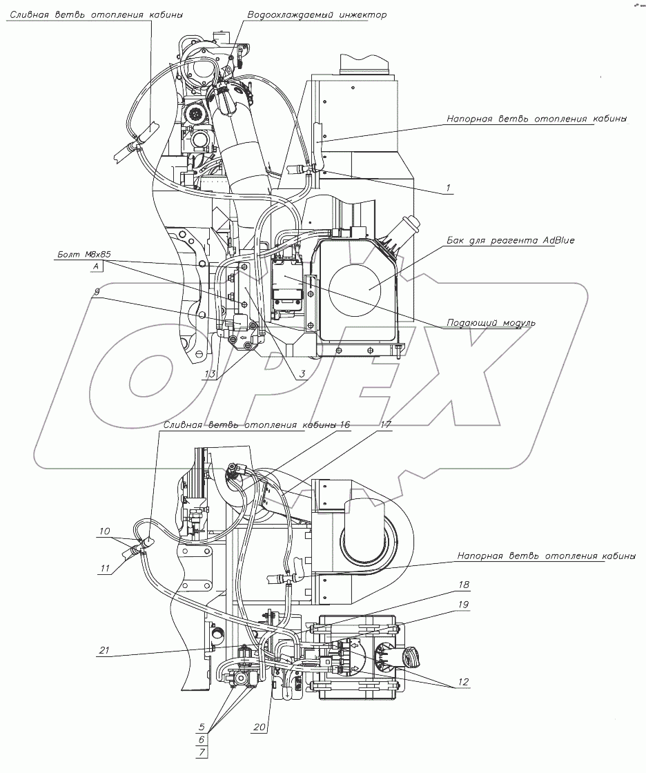  Система подогрева бака