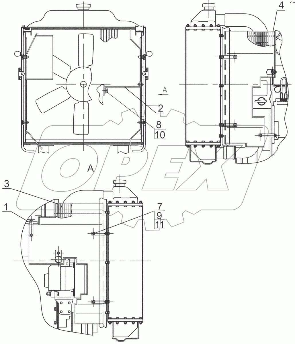  Ограждение вентилятора
