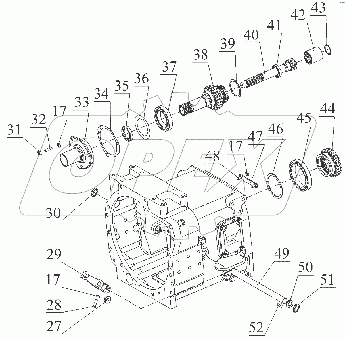  Корпус сцепления