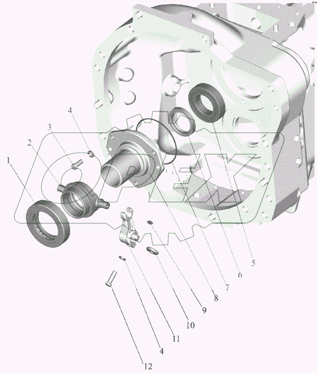  Корпус сцепления. Отводка.