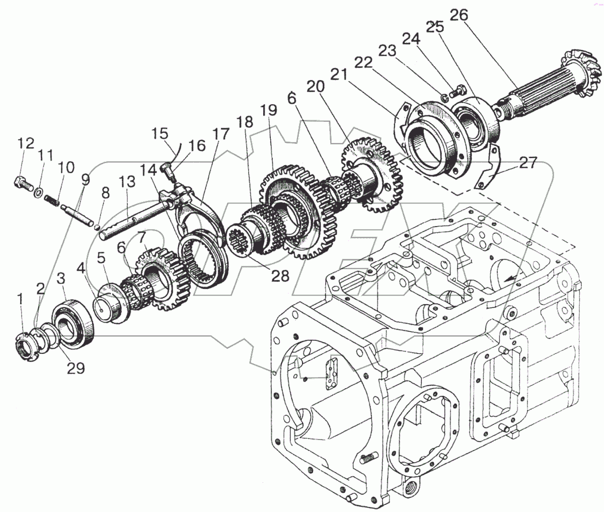  Вал вторичный