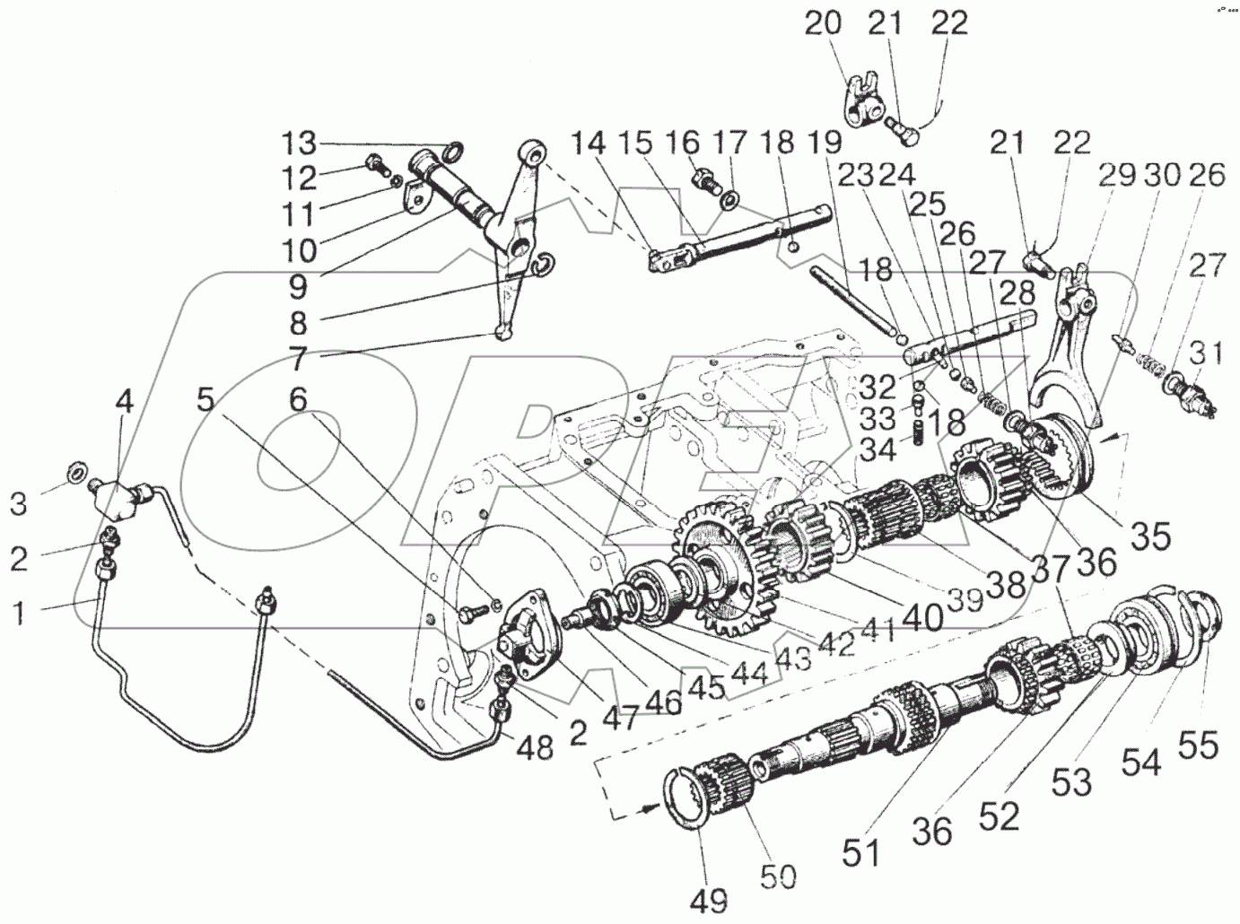  Вал пониженных передач