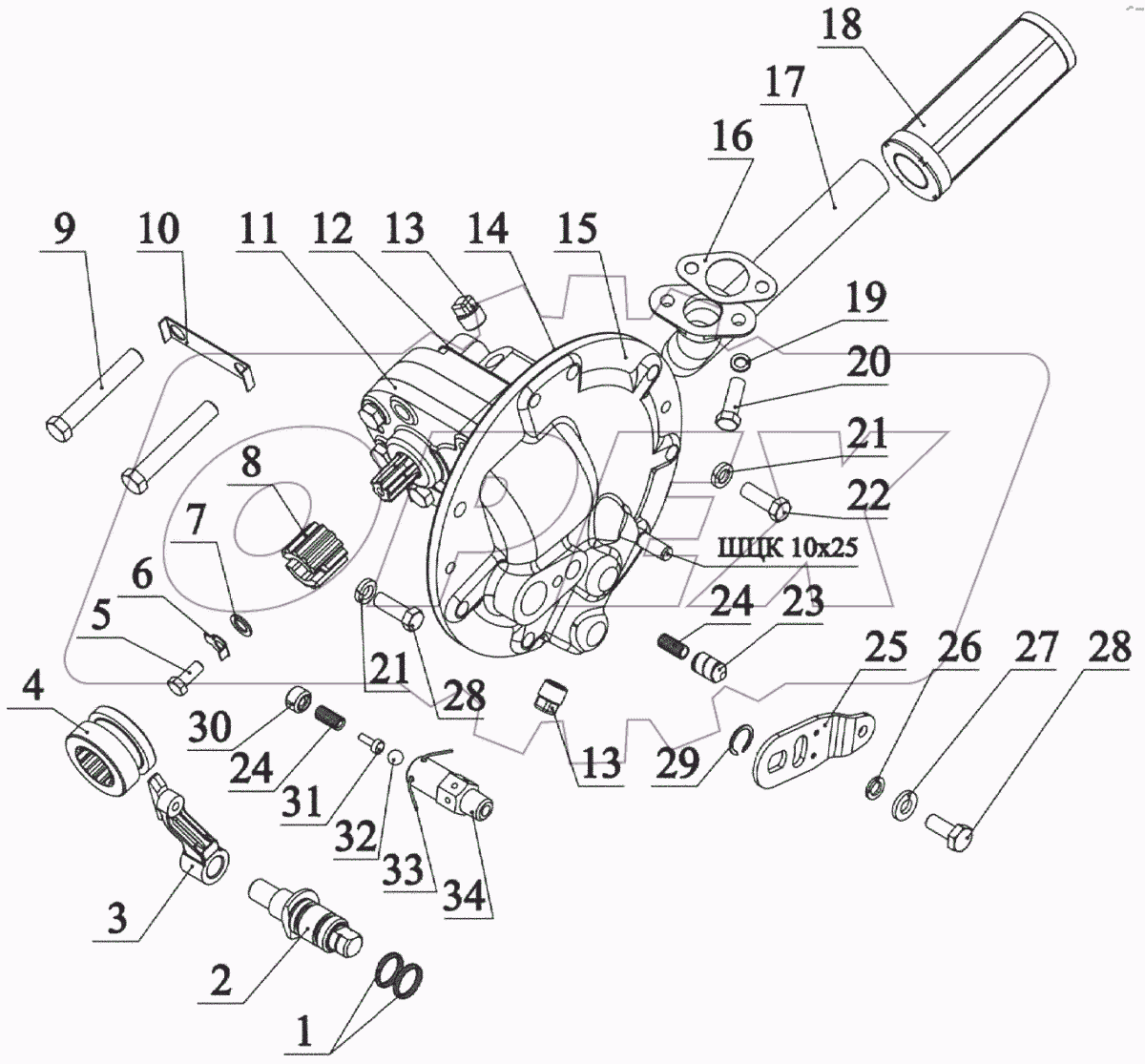  Привод насоса