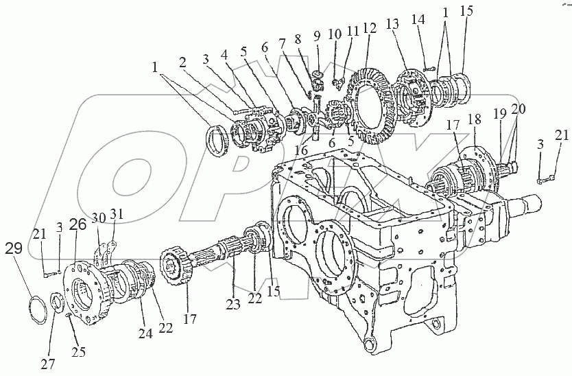  Дифференциал. Стакан подшипников.