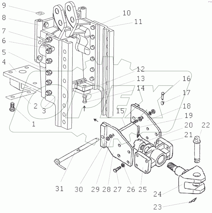  Тягово-сцепное устройство