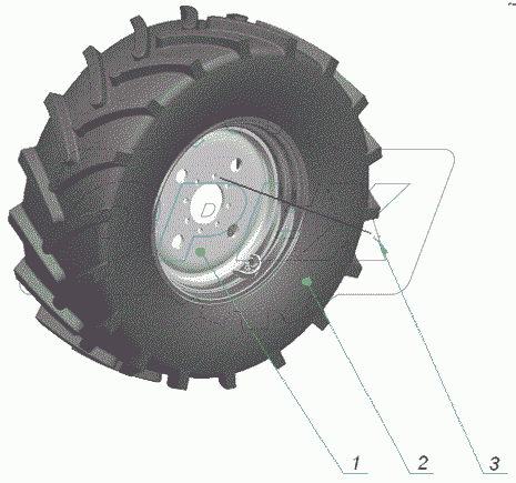  Колеса передние ведущие