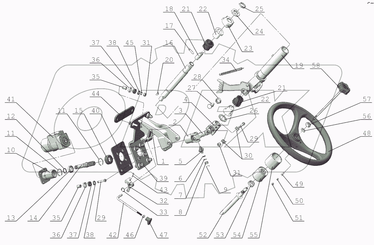  Колонка рулевая