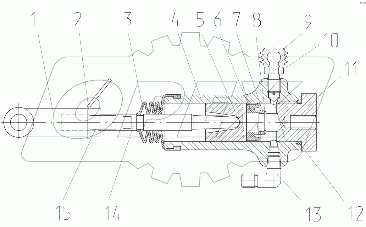  Цилиндр рабочий
