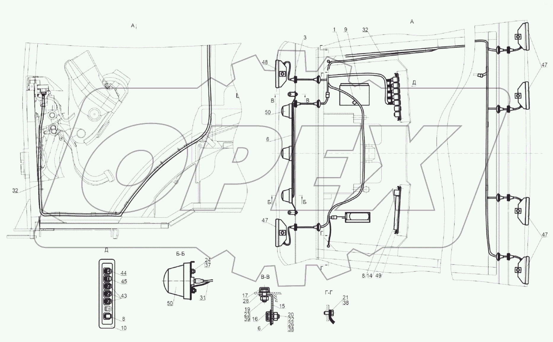  Установка фар рабочих