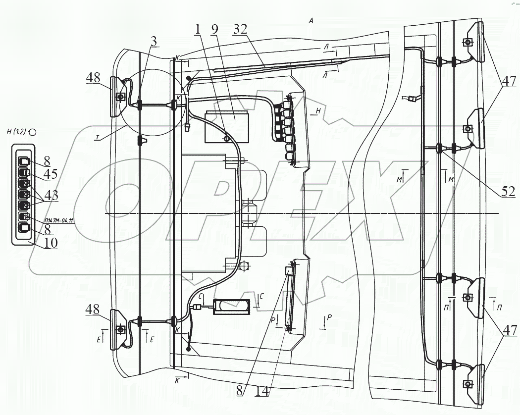  Установка фар рабочих