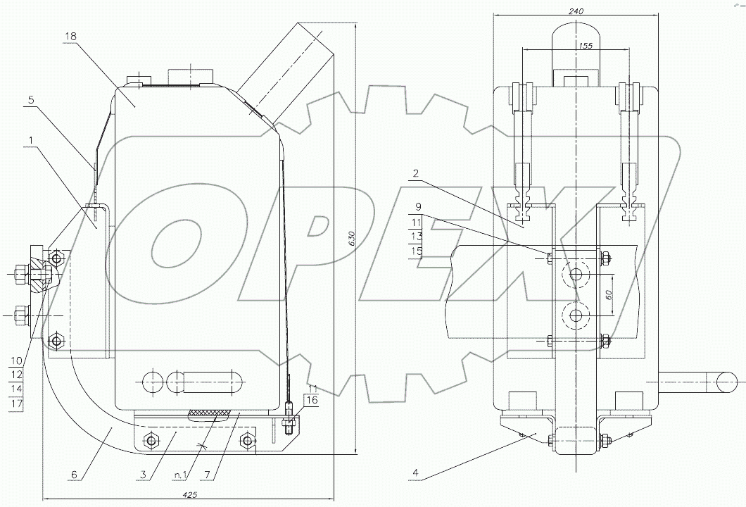  Установка бака