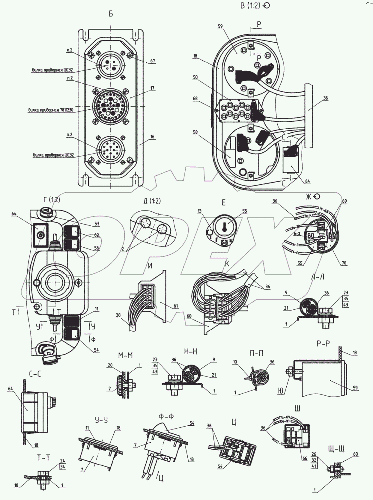  Щиток приборов
