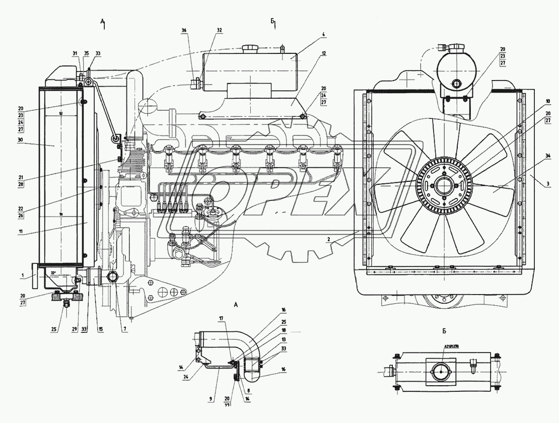 Блок охлаждения 2022-1301009-Б