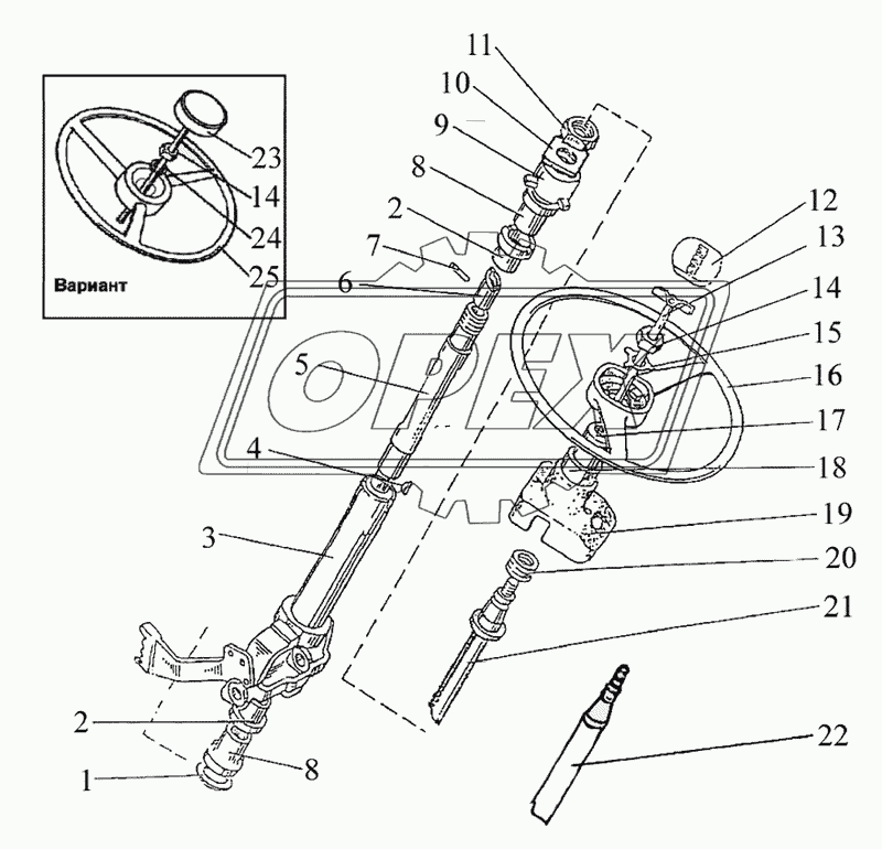 Колонка рулевая 2