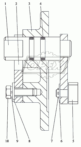 Механизм отключения гидромотора
