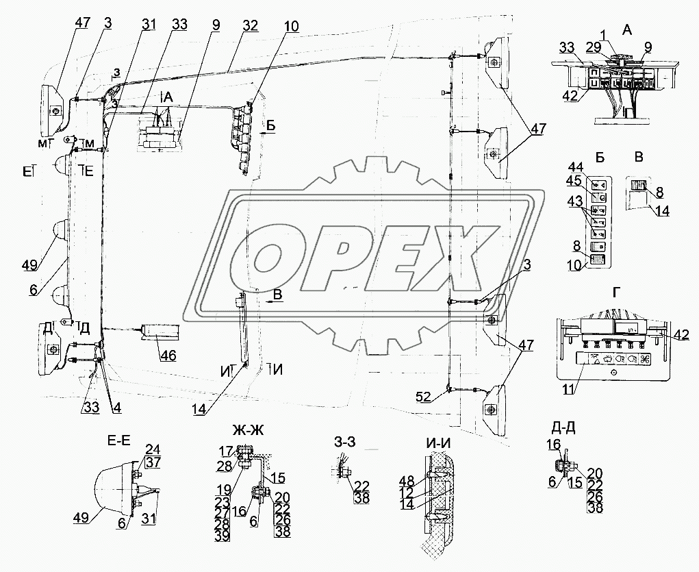 Установка фар рабочих Беларус-2122.3