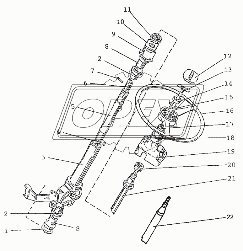 Колонка рулевая 2