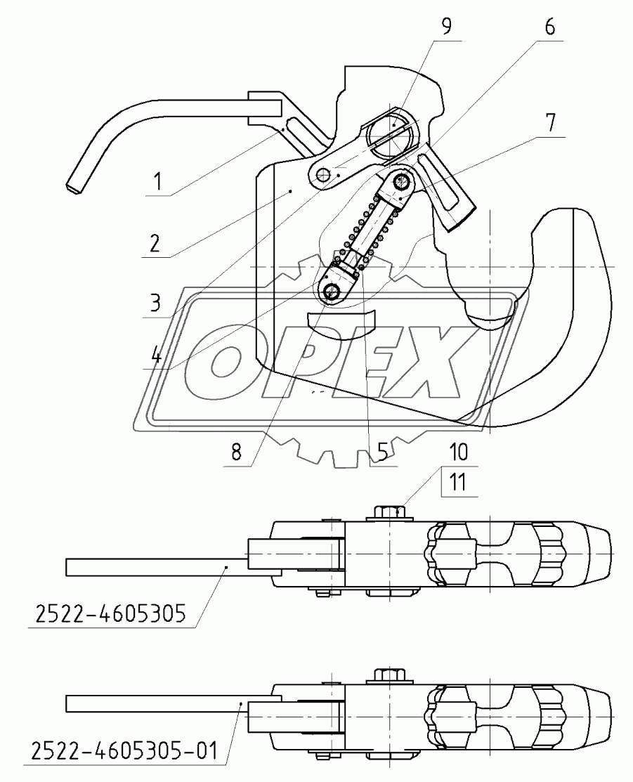 Захват 2522-4605300/-01 «МТЗ» 3кат.