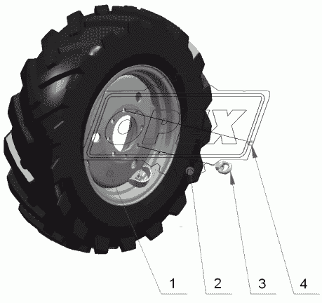 Колеса задние ведущие (для тракторов «БЕЛАРУС-310.3/320/320.3/320.4/321»)