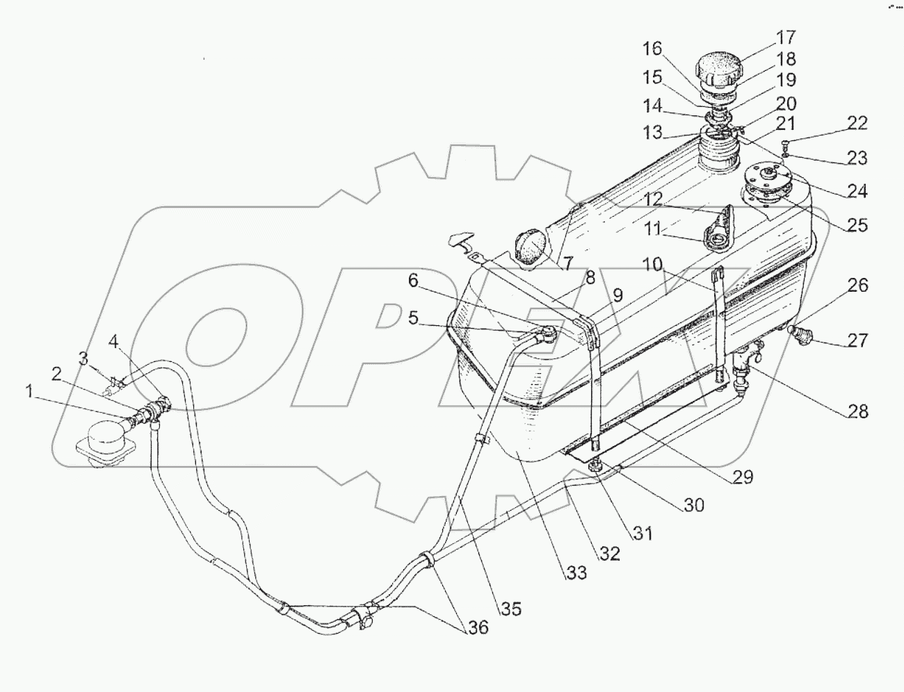 Бак топливный