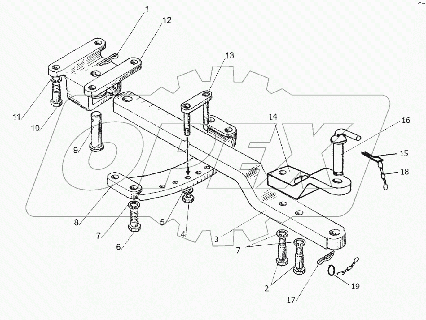 Тягово-сцепное устройство ТСУ-1М