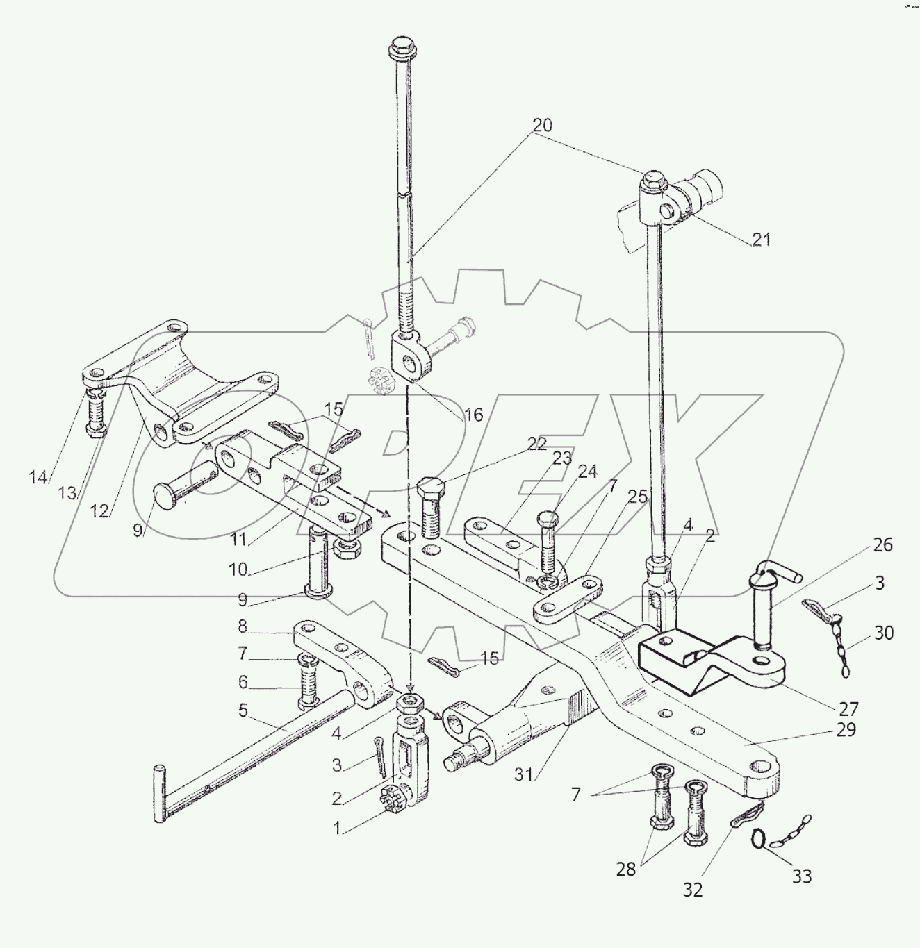 Тягово-сцепное устройство ТСУ-1М