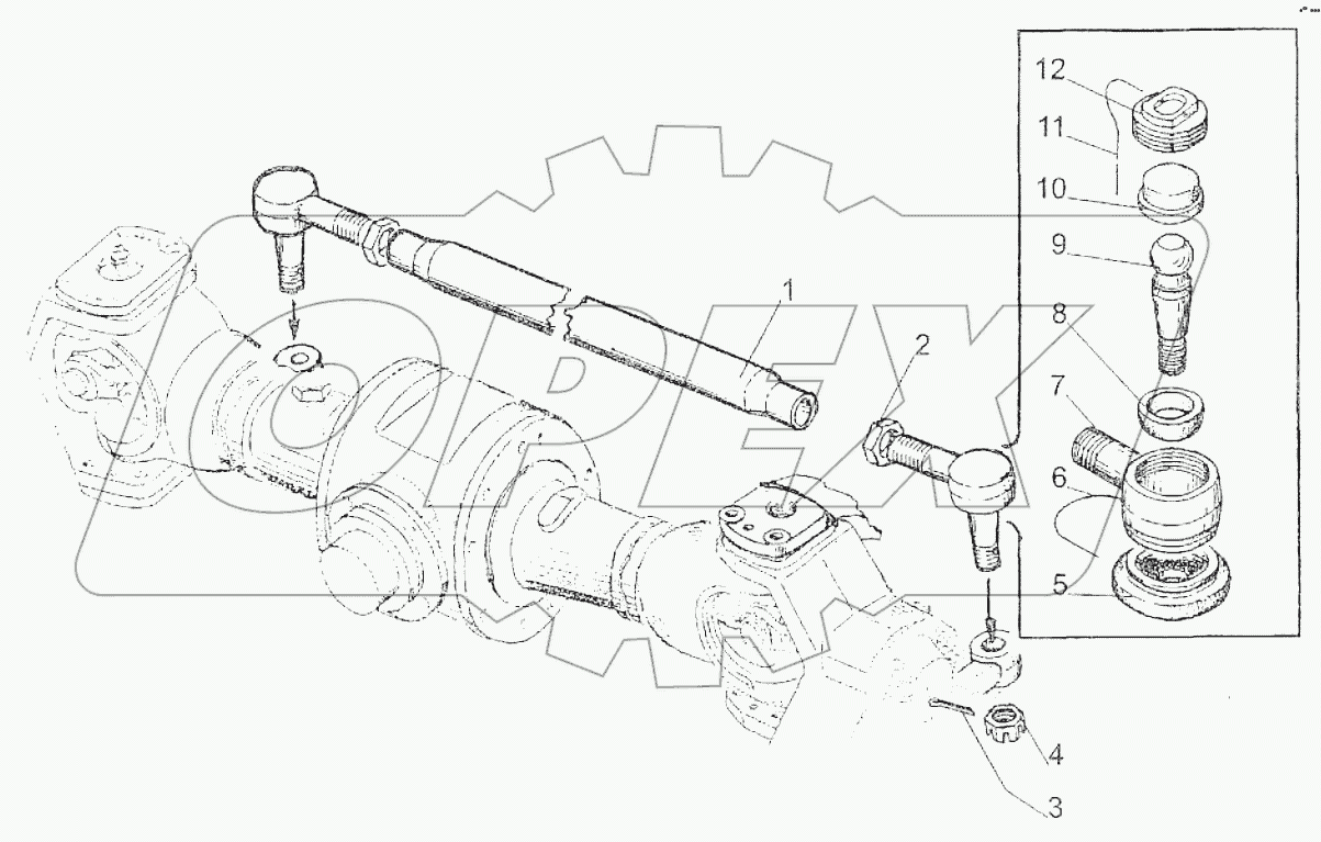 Тяги рулевые