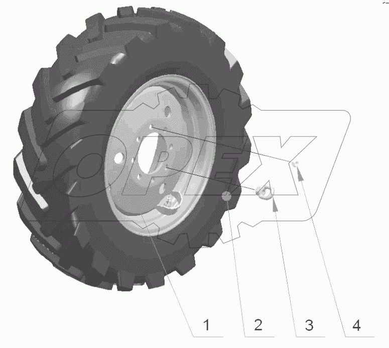 Колеса задние ведущие