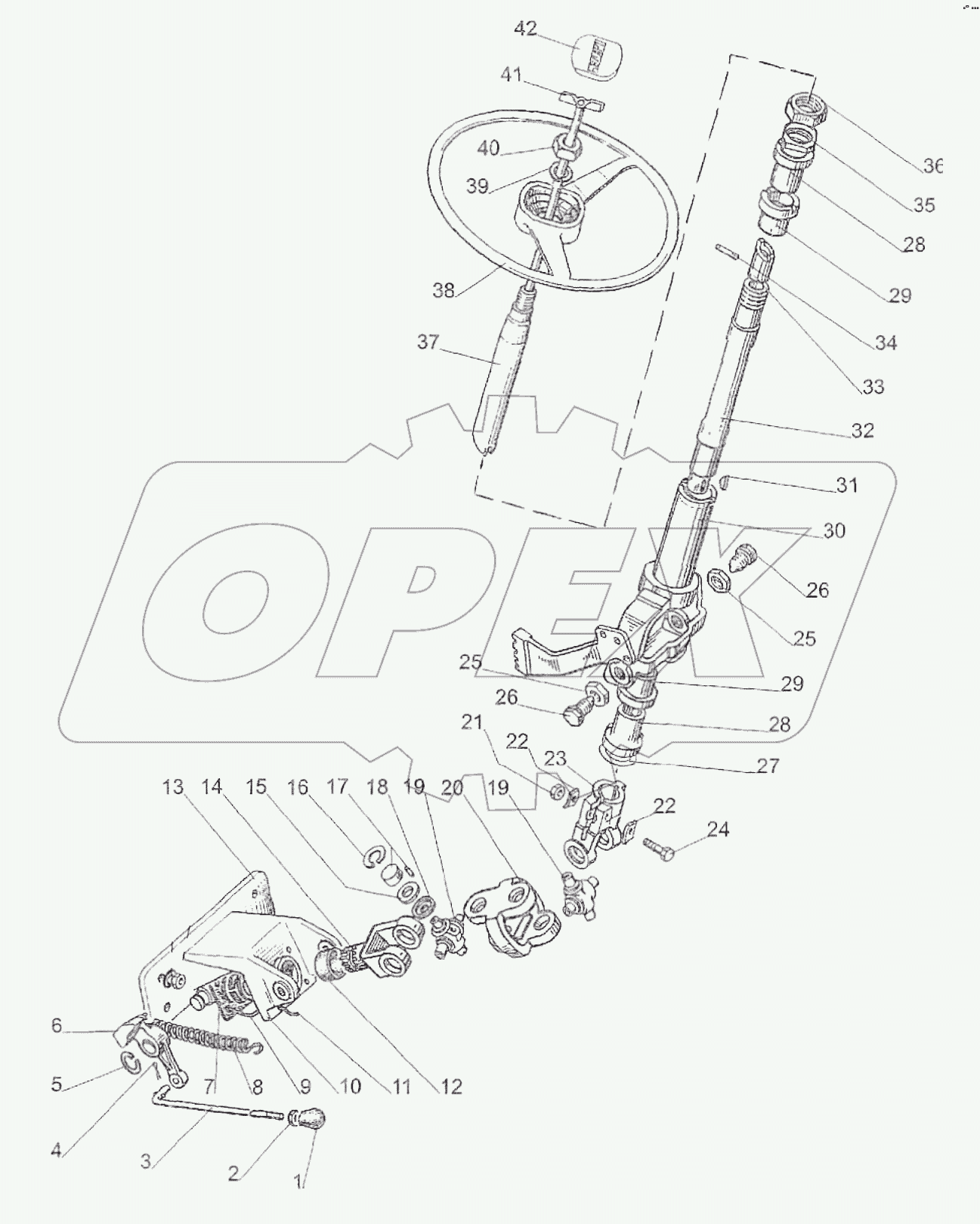 Колонка рулевая