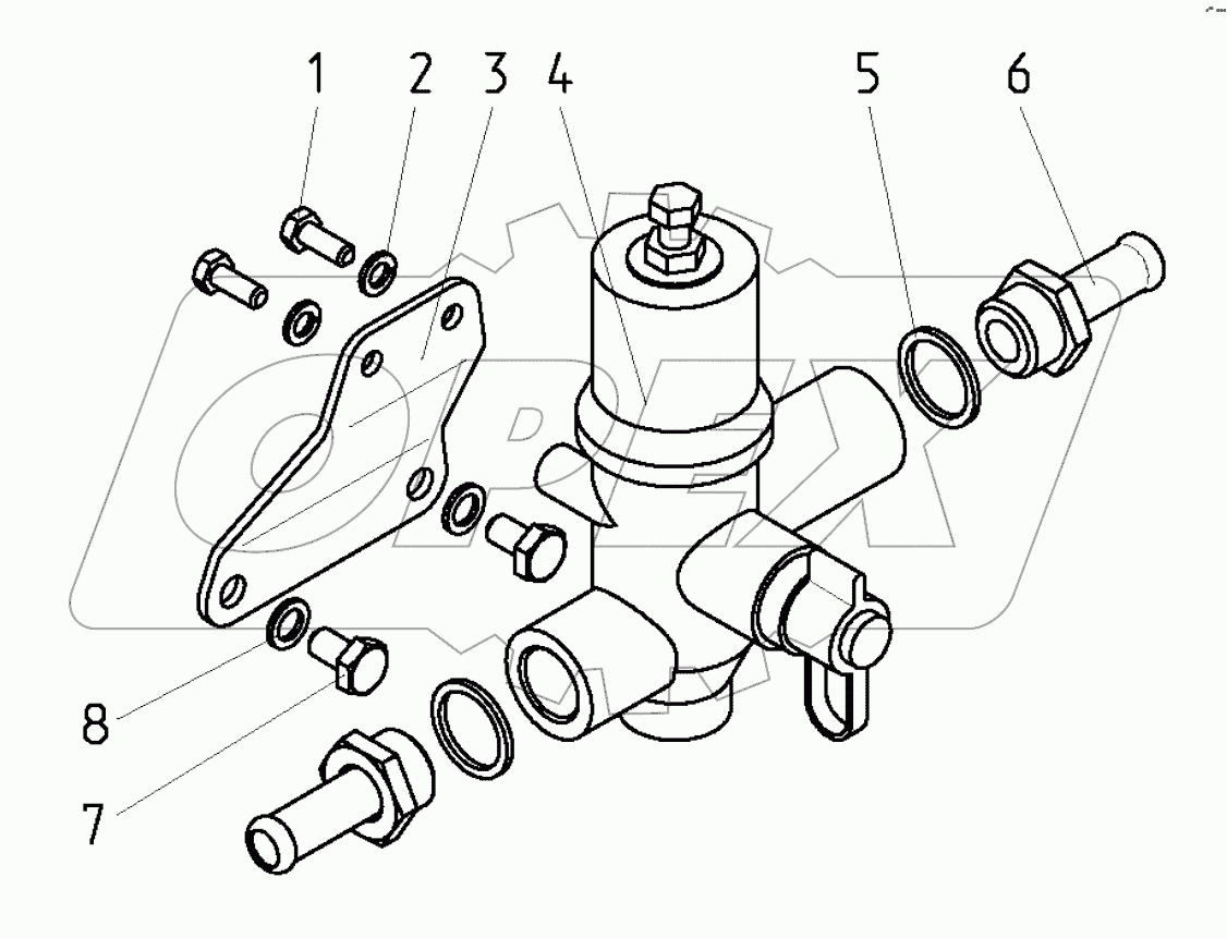 Установка регулятора давления