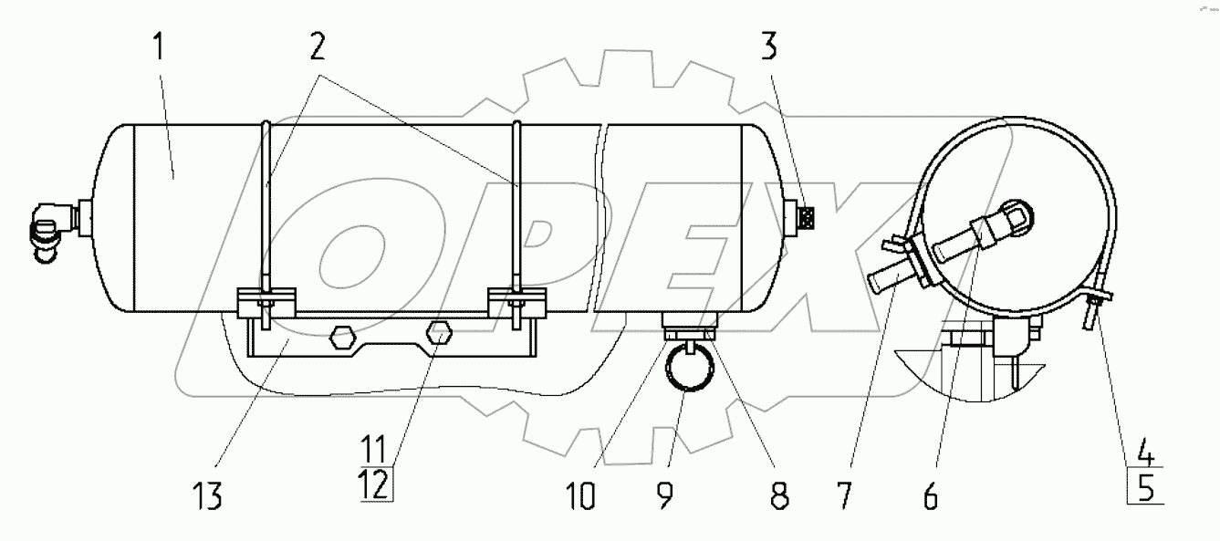 Установка баллона