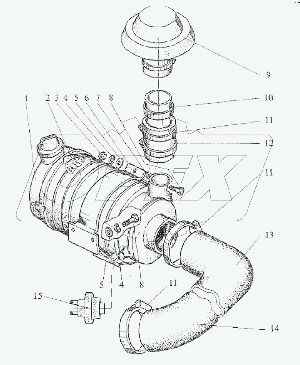 Тракт воздухопроводящий