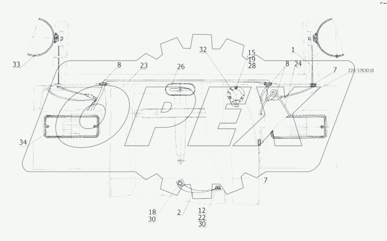 Установка фонарей задних