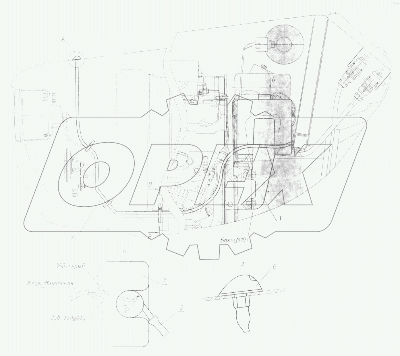 Установка омывателя