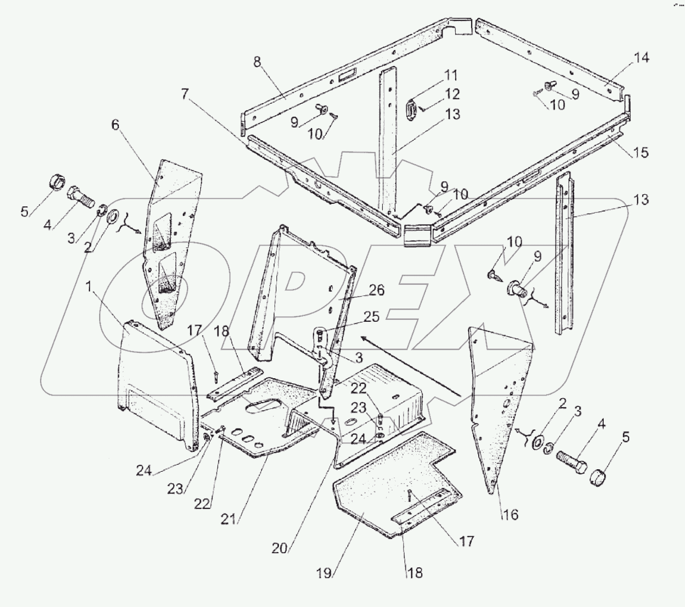 Кабина. Установка панелей