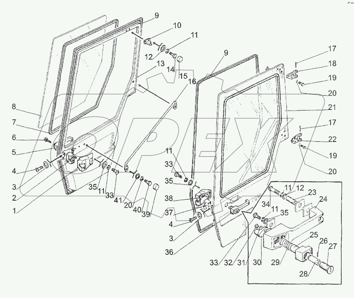 Двери кабины