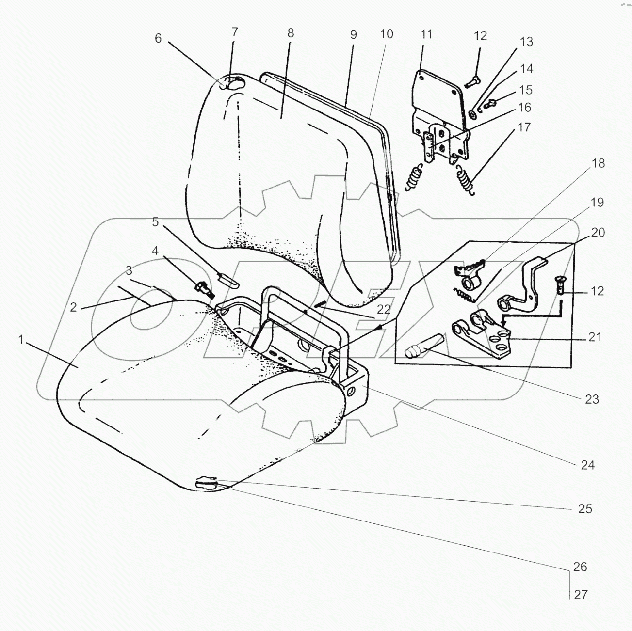 Сиденье оператора 80В-6804000