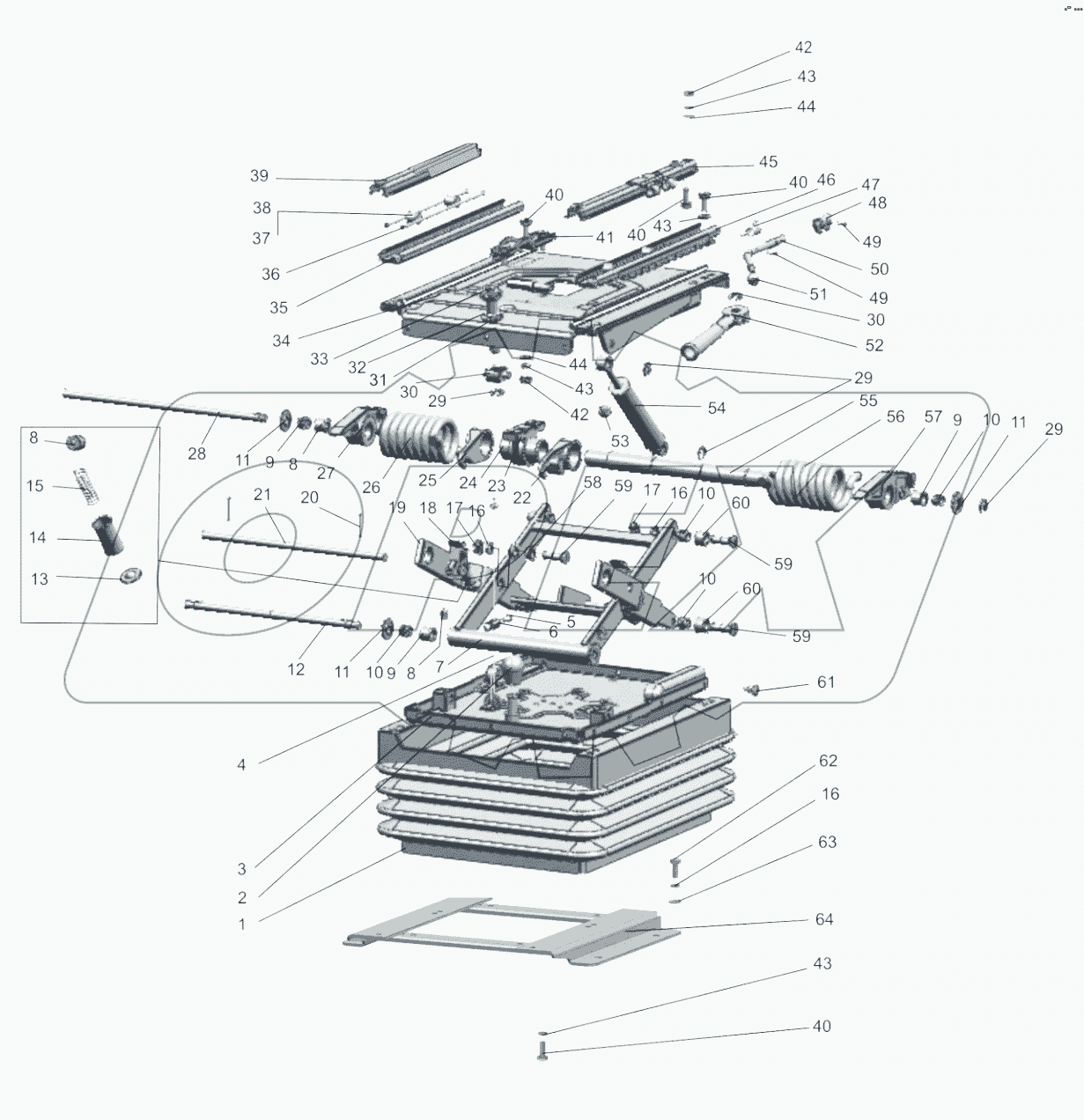 Подвеска сиденья