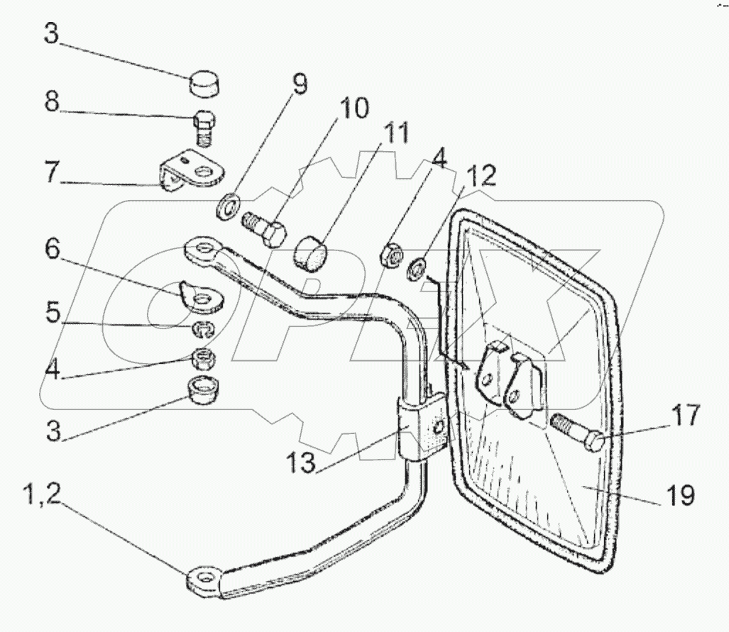 Зеркало наружное