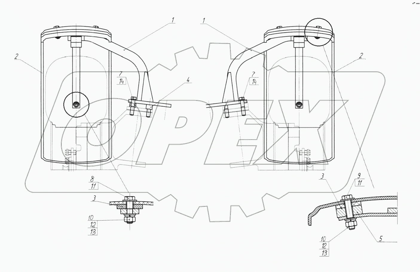 Крылья передних колес