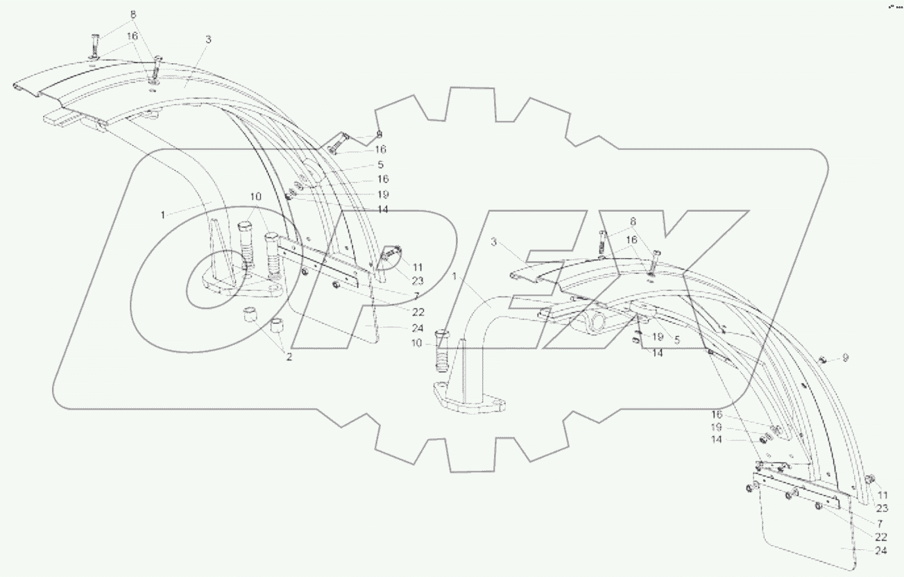 Крылья передних колес