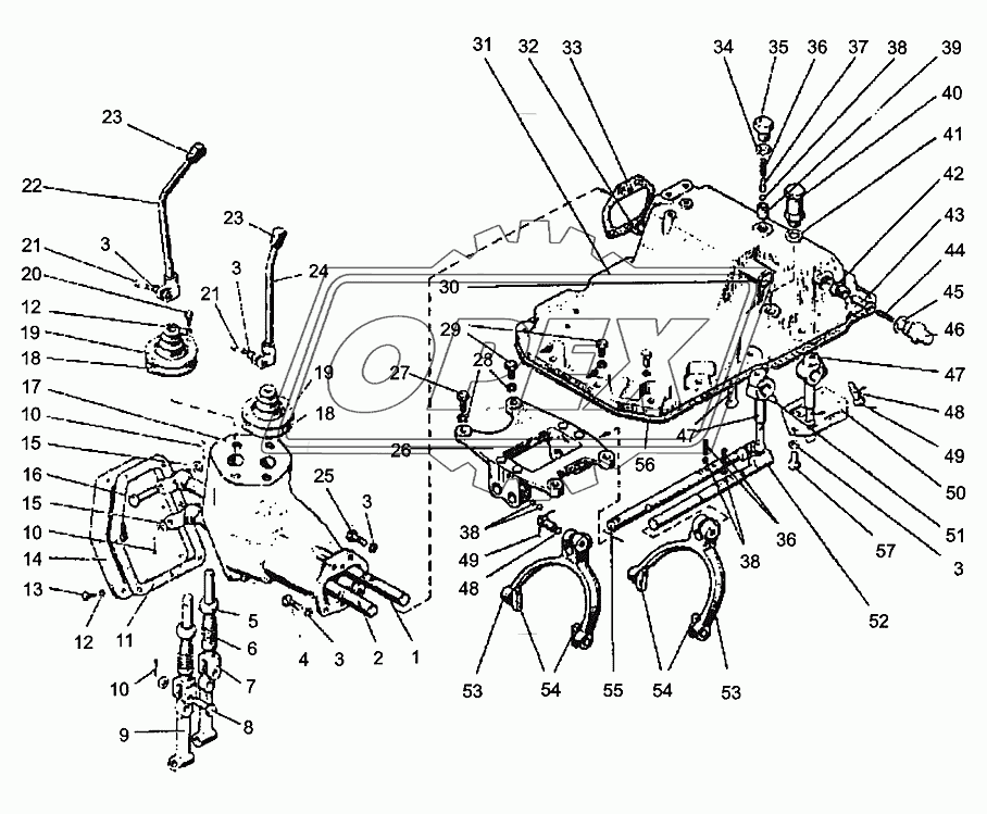 Коробка передач – Механизм управления. Корпус. Вилка. Ограничитель